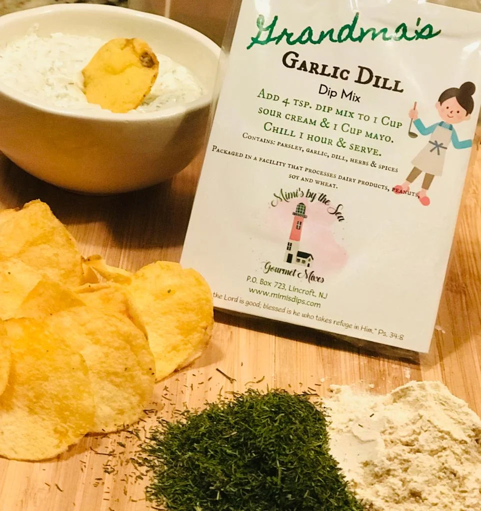 Grandma’s Garlic Dill Seasoning & Dip Mix