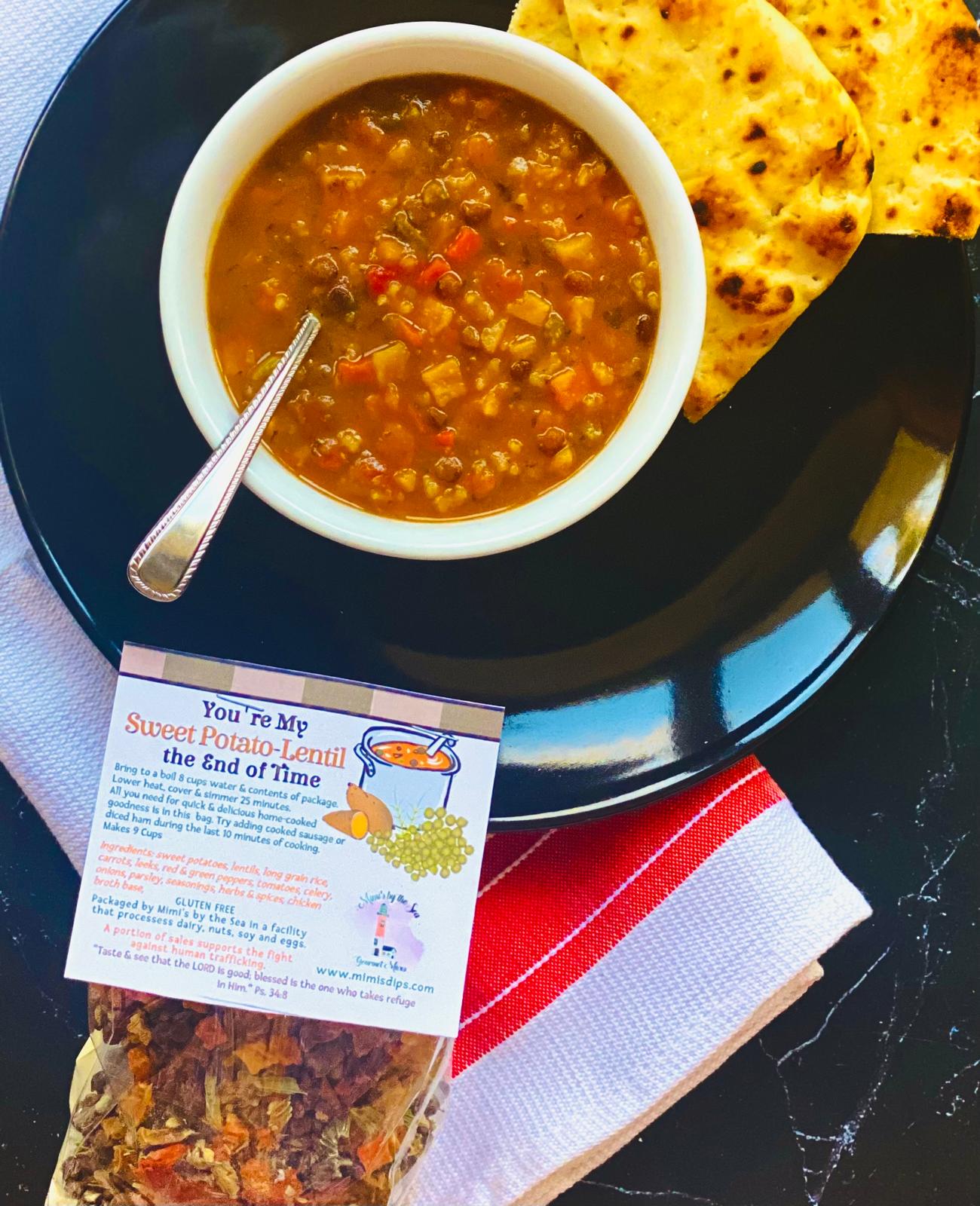 You're My Sweet Potato-Lentil Soup