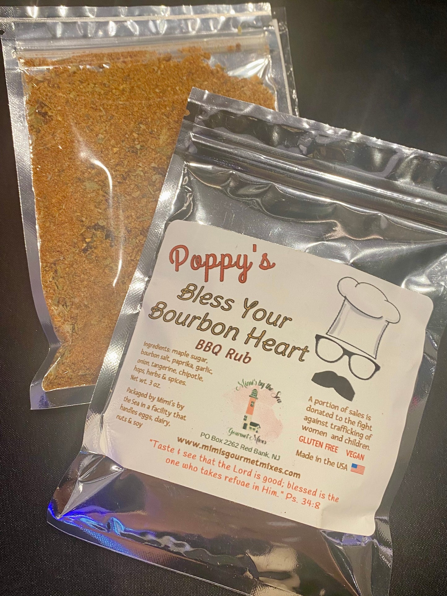 Poppy's Bless Your Bourbon Heart BBQ Rub