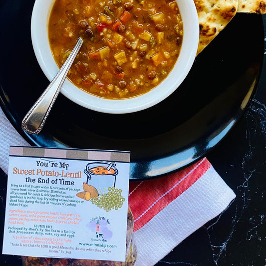 You're My Sweet Potato-Lentil Soup