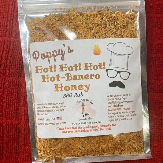 Poppy's Hot! Habanero Honey BBQ Rub